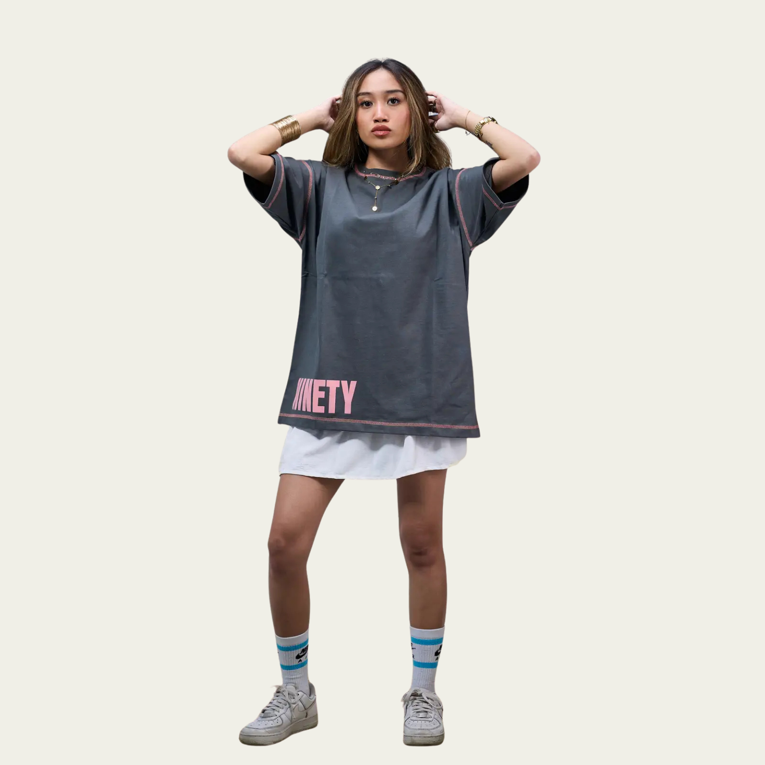 Ninety’s gray t-shirt