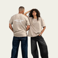 "Don't Talk To Me" Oversized Beige tee