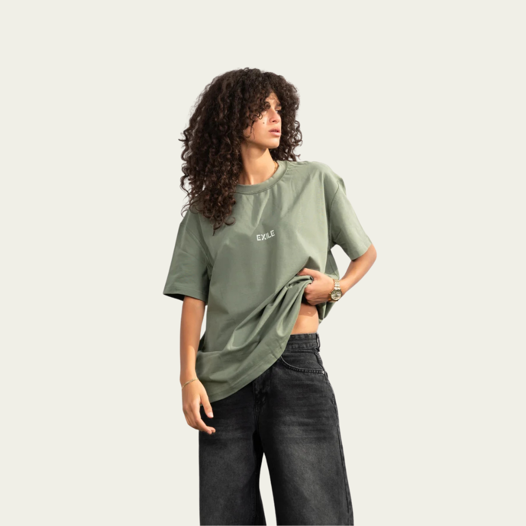 Oversized Olive tee