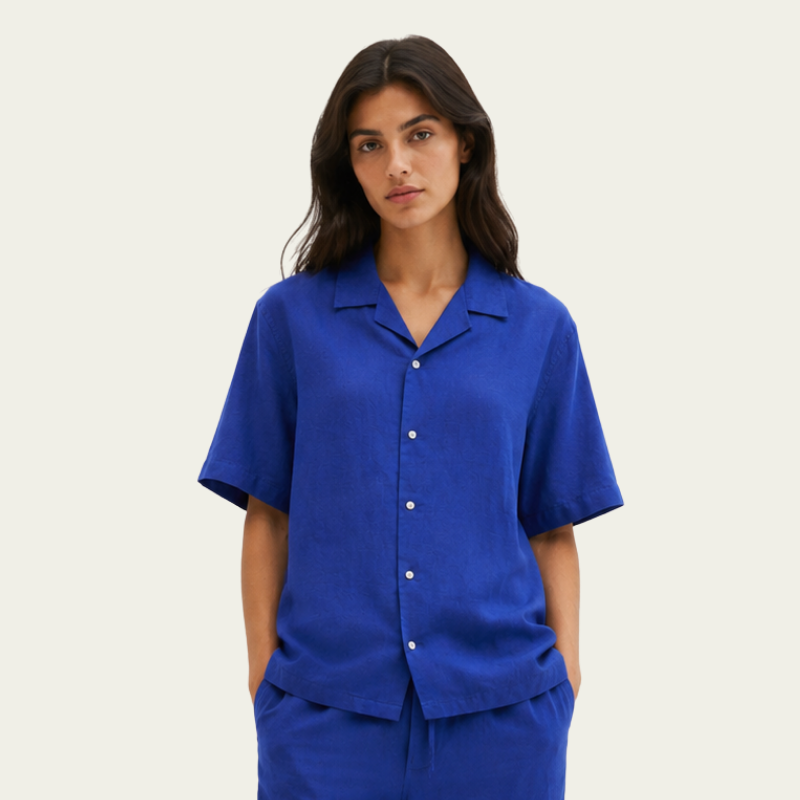 BLUE SHIRT SHORT SLEEVE