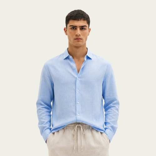 BABY BLUE SHIRT LONG SLEEVE