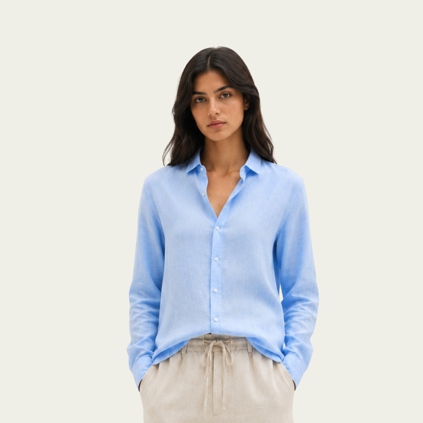 BABY BLUE SHIRT LONG SLEEVE