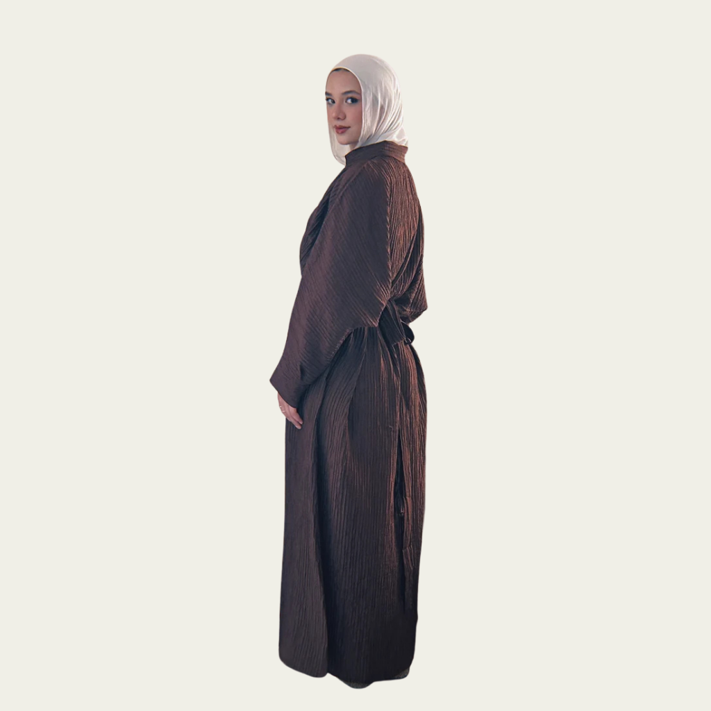 Dreamy Crinkled Dress - Brown