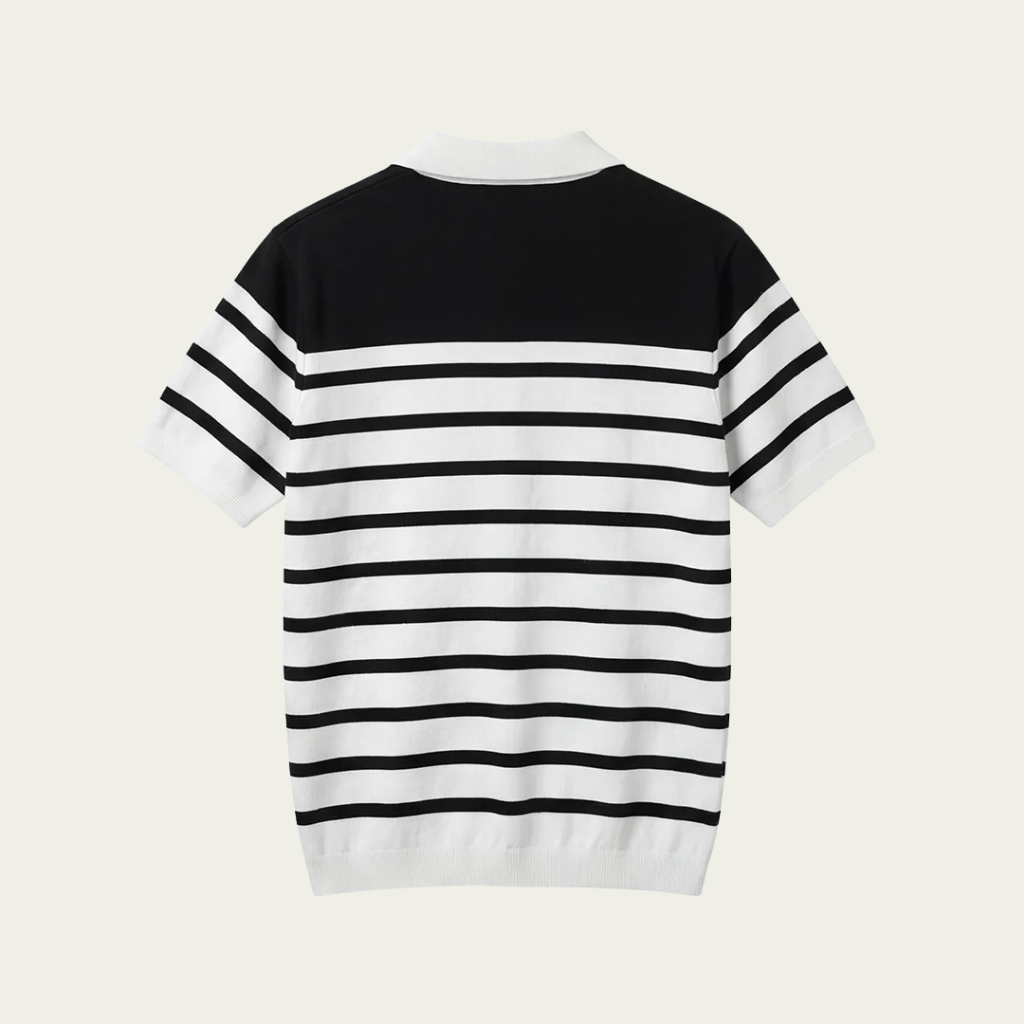 Stripe Knit Polo