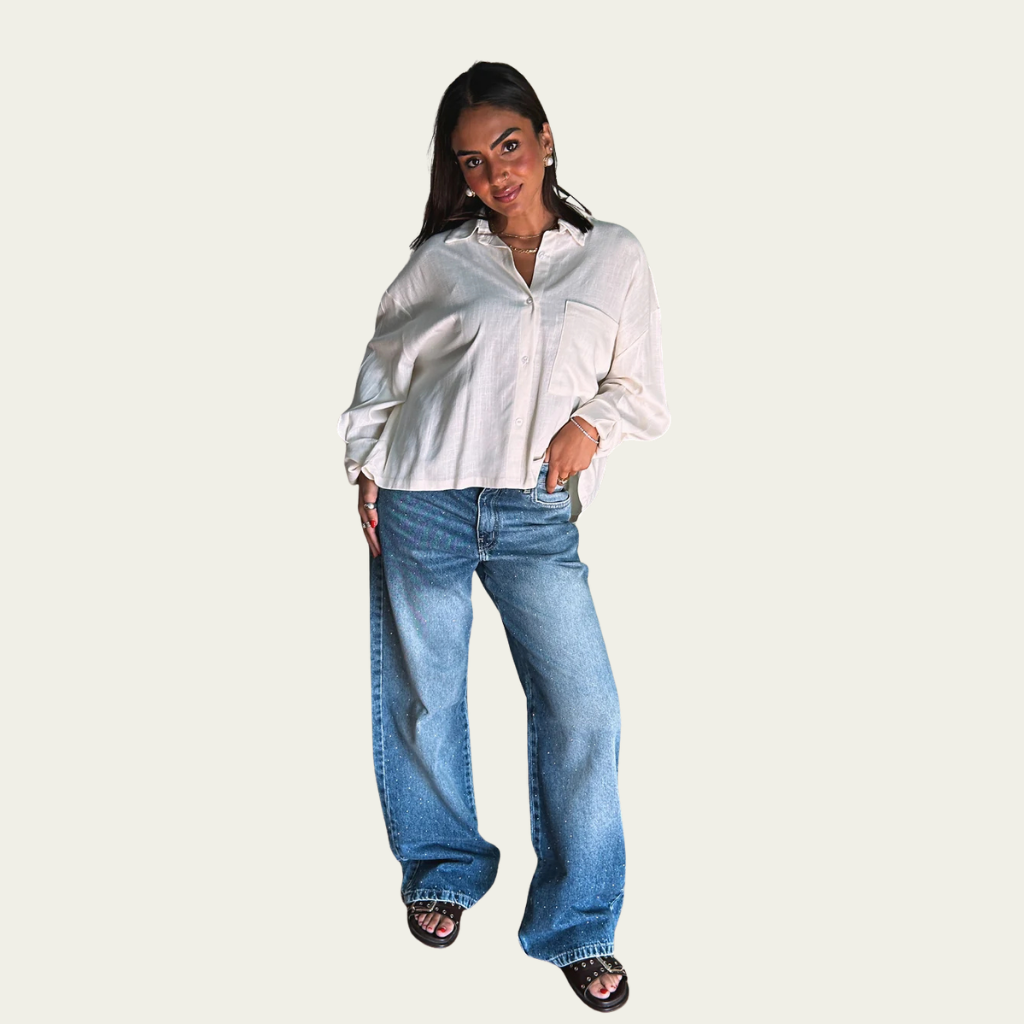 Cropped Shirt - Off White