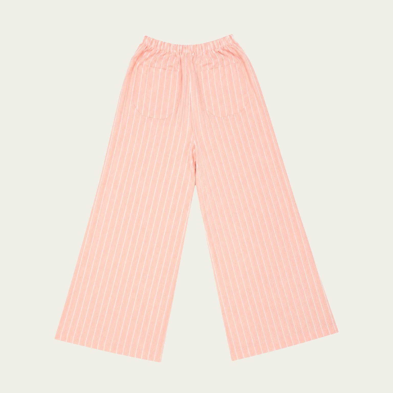 PINK x WHITE STRIPED LINEN PANTS