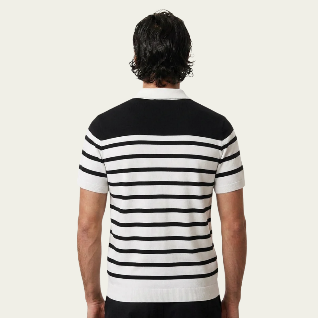 Stripe Knit Polo