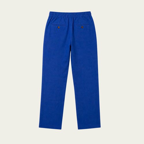 BLUE PURE LINEN PANTS