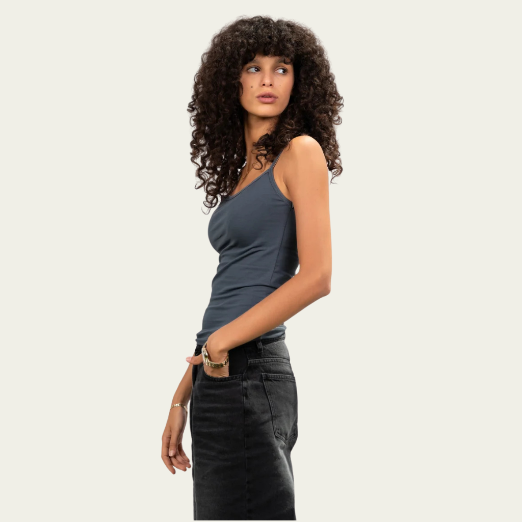 Strap Grey Top