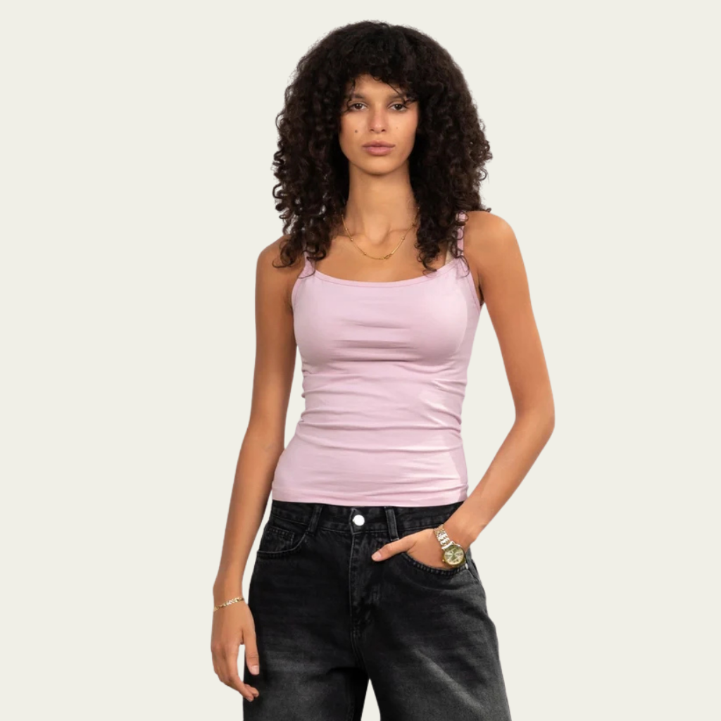 Strap Pink Top