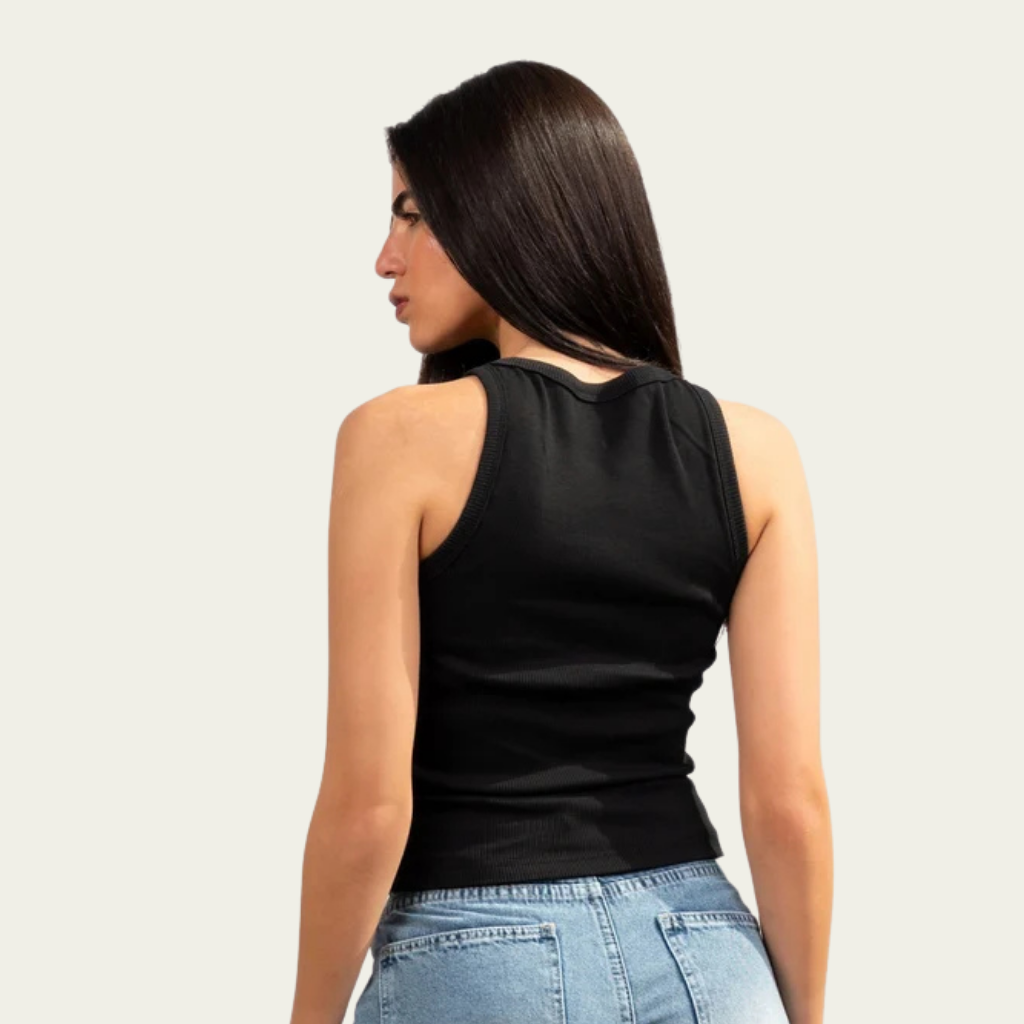 Tank Ripped Black Top