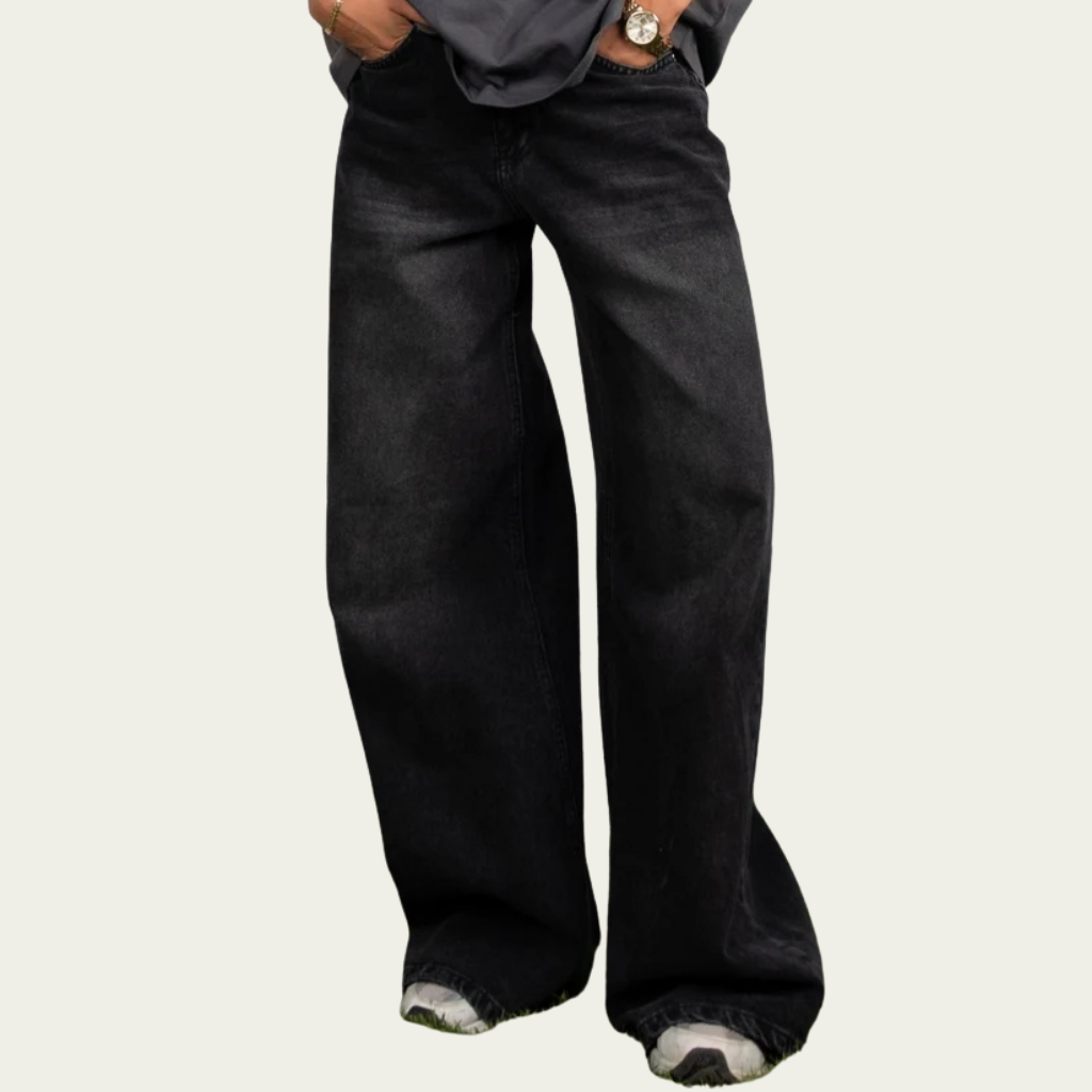 Curve - High Waist Charcoal Denim