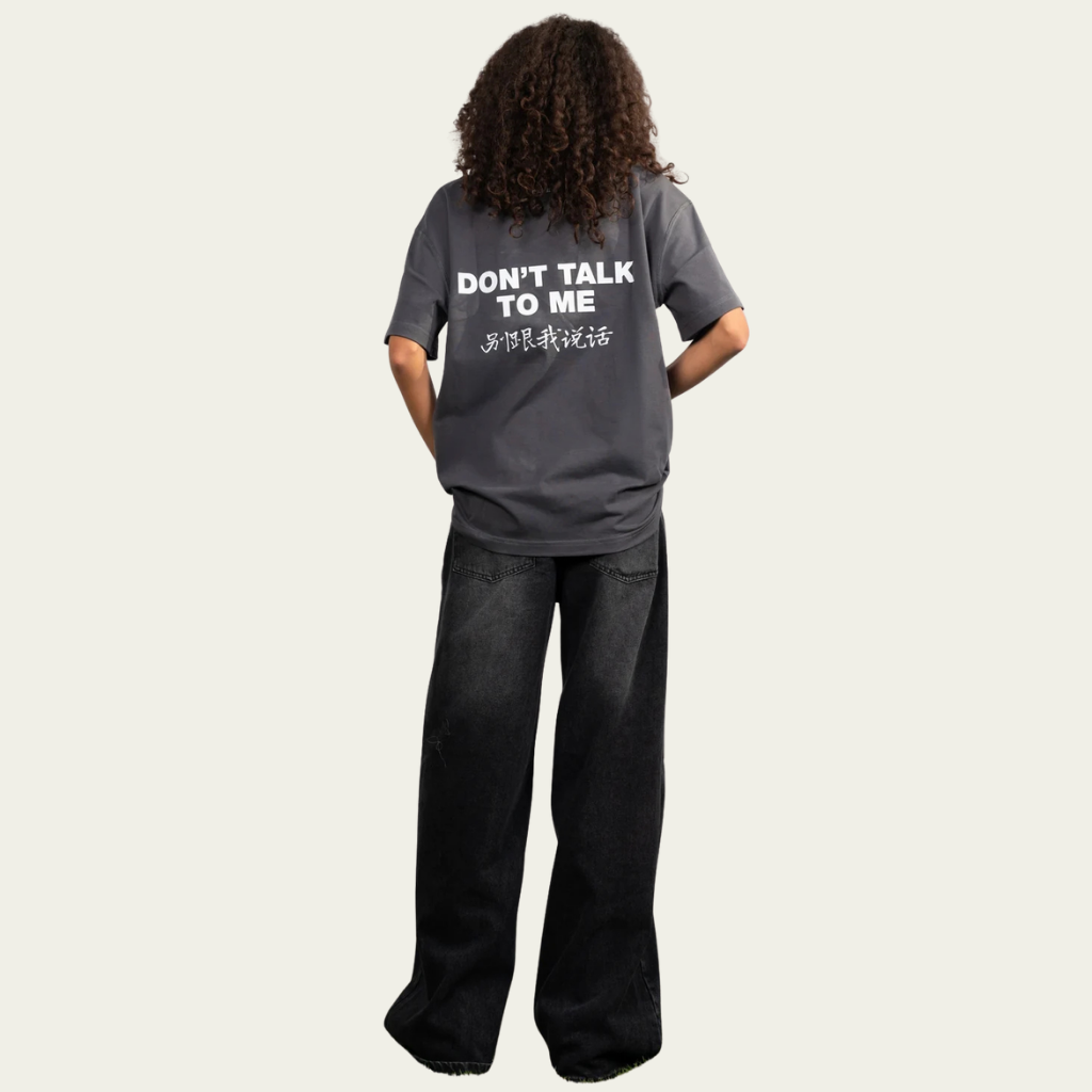 Curve - High Waist Charcoal Denim