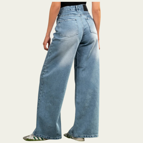 Curve - High Waist Light Blue Denim
