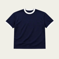 Ringer navy tee