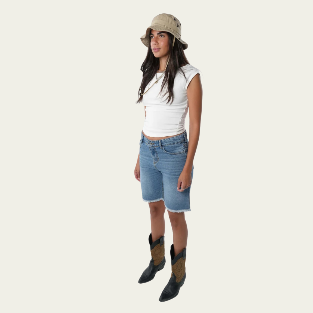 Denim Short - Light Blue