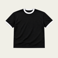 Ringer black tee