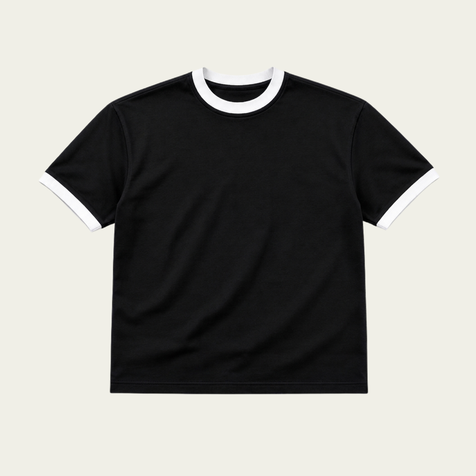 Ringer black tee