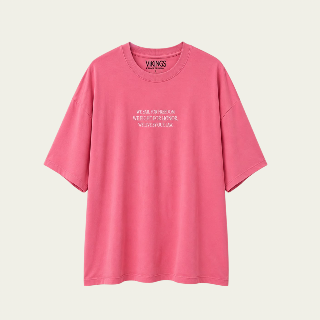 T - shirt | VIKINGS FREEDOM COLOR | Baby pink