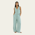 MINT LINEN PANTS